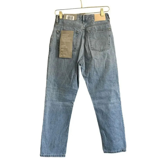 Everlane The 90's Cheeky Jean Women's 26‎ Crop Light Blue Wash High Rise NWT - Picture 2 of 5